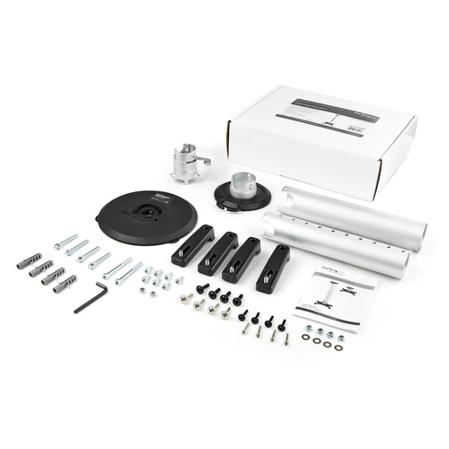 StarTech.com Universal Ceiling Projector Mount - Heavy Duty Height Adjustable/Extendable Pole Mount 5-22.7" from Ceiling - 33lb (15kg) - Tilt/Rotate - Hanging Projector Mount w/ Bracket