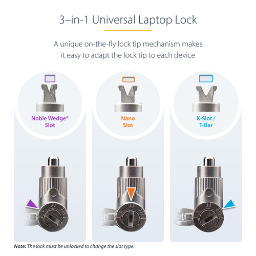 UNIVMK25-LAPTOP-LOCK - Cables & Adaptors by StarTech.com