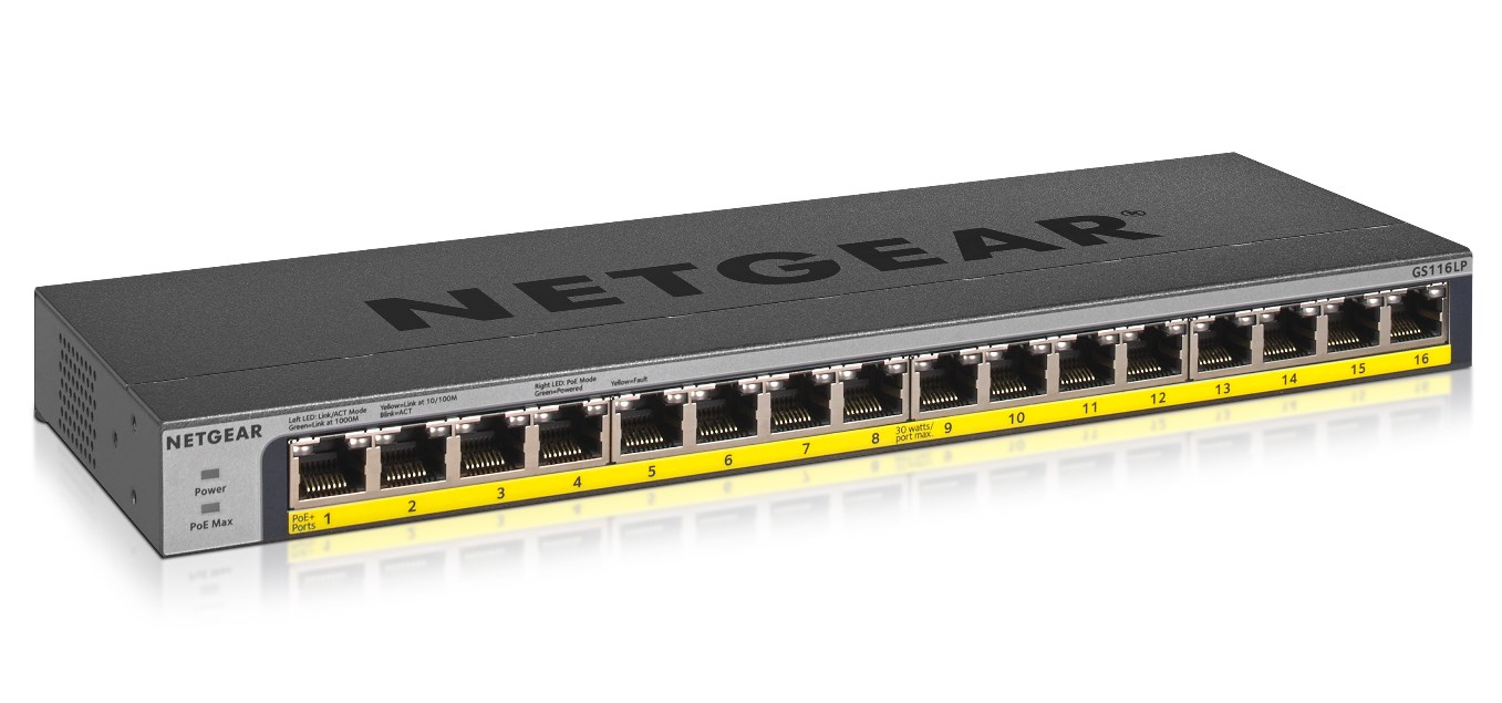 NETGEAR GS116LP Unma...