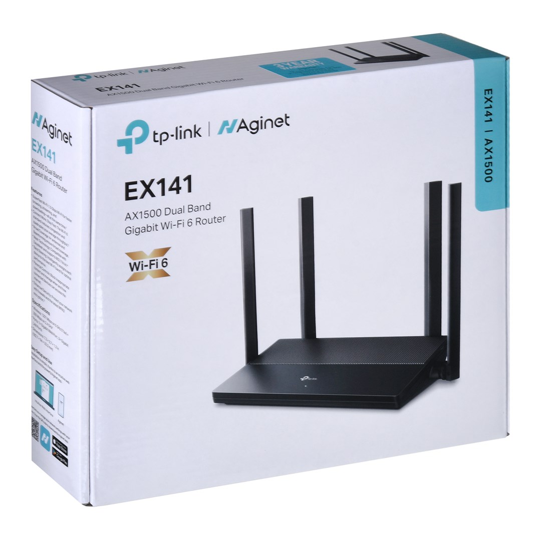 TP-Link EX141 wireless router Gigabit Ethernet Dual-band (2.4 GHz / 5 GHz) Black
