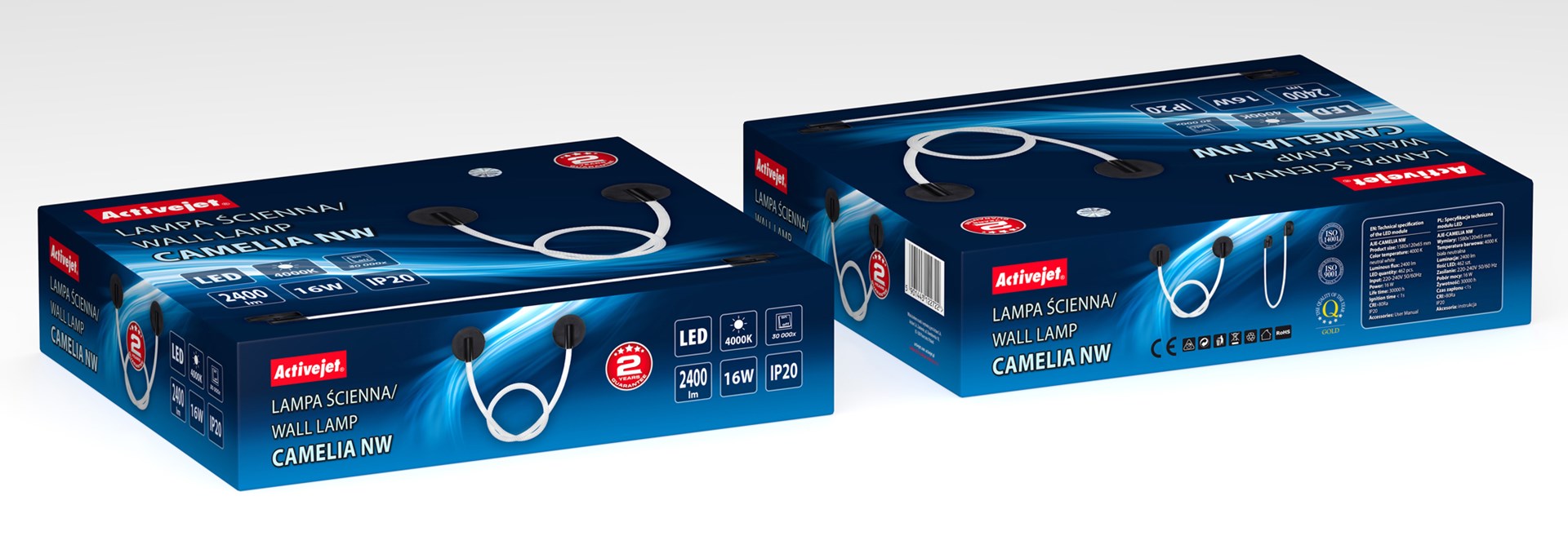 Activejet LED wall lamp AJE-CAMELIA NW