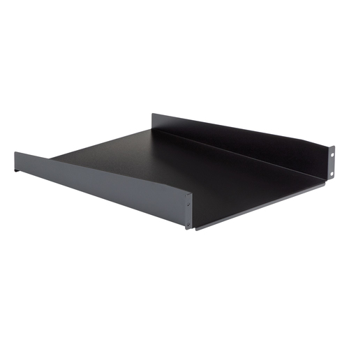StarTech.com 2U Server Rack Shelf - Universal Rack Mount Cantilever Shelf for 19" Network Equipment Rack & Cabinet - Heavy Duty Steel – Weight Capacity 50lb/23kg - 22" Deep Tray, Black