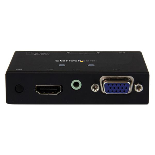 StarTech.com 2x1 VGA + HDMI to VGA Converter Switch w/ Priority Switching – 1080p