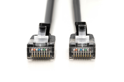 Digitus CAT 6A F-FTP Slim patch cable, 1m, black
