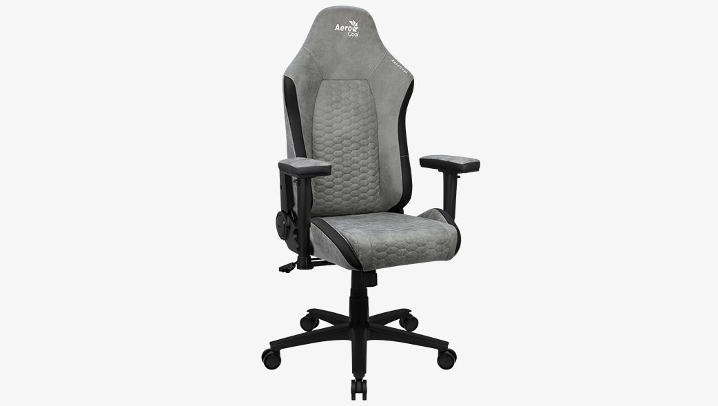 Aerocool Crown AeroSuede Universal gaming chair Padded seat Stone Grey