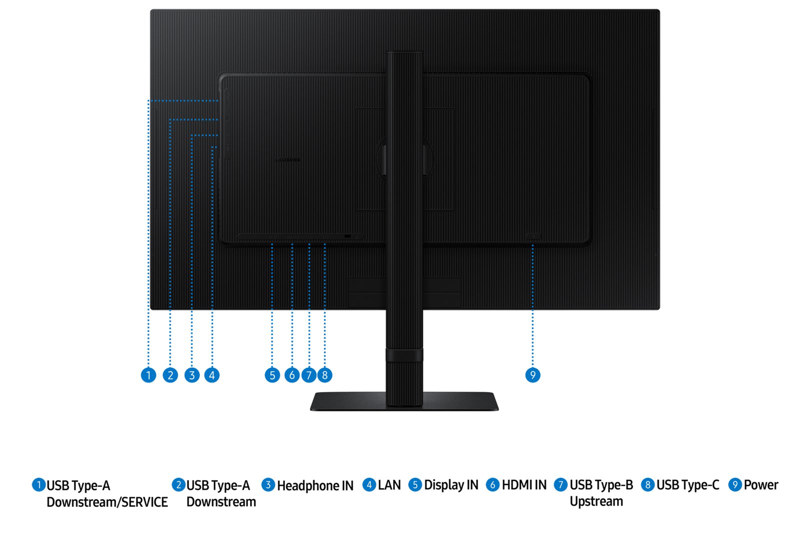 Samsung S80UD computer monitor 68.6 cm (27") 3840 x 2160 pixels 4K Ultra HD LCD Black