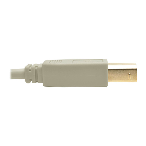 Tripp Lite U022-010-BE USB 2.0 A to B Cable (M/M), Beige, 10 ft. (3.05 m)