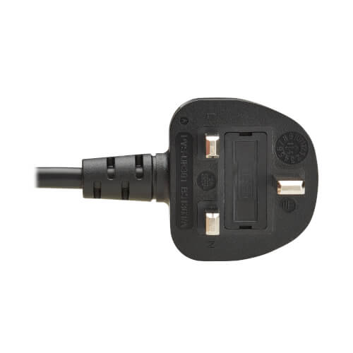 Eaton P056-01M-UK power cable Black 1 m BS 1363 IEC C13