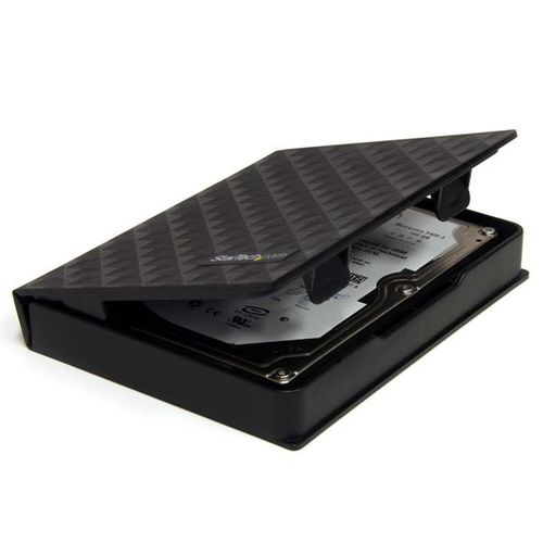 StarTech.com 2.5in Anti-Static Hard Drive Protector Case - Black (3pk)