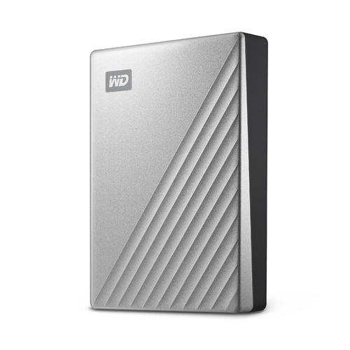 Western Digital WDBFTM0040BSL-WESN external hard drive 4 TB USB Type-C 3.2 Gen 1 (3.1 Gen 1) Silver