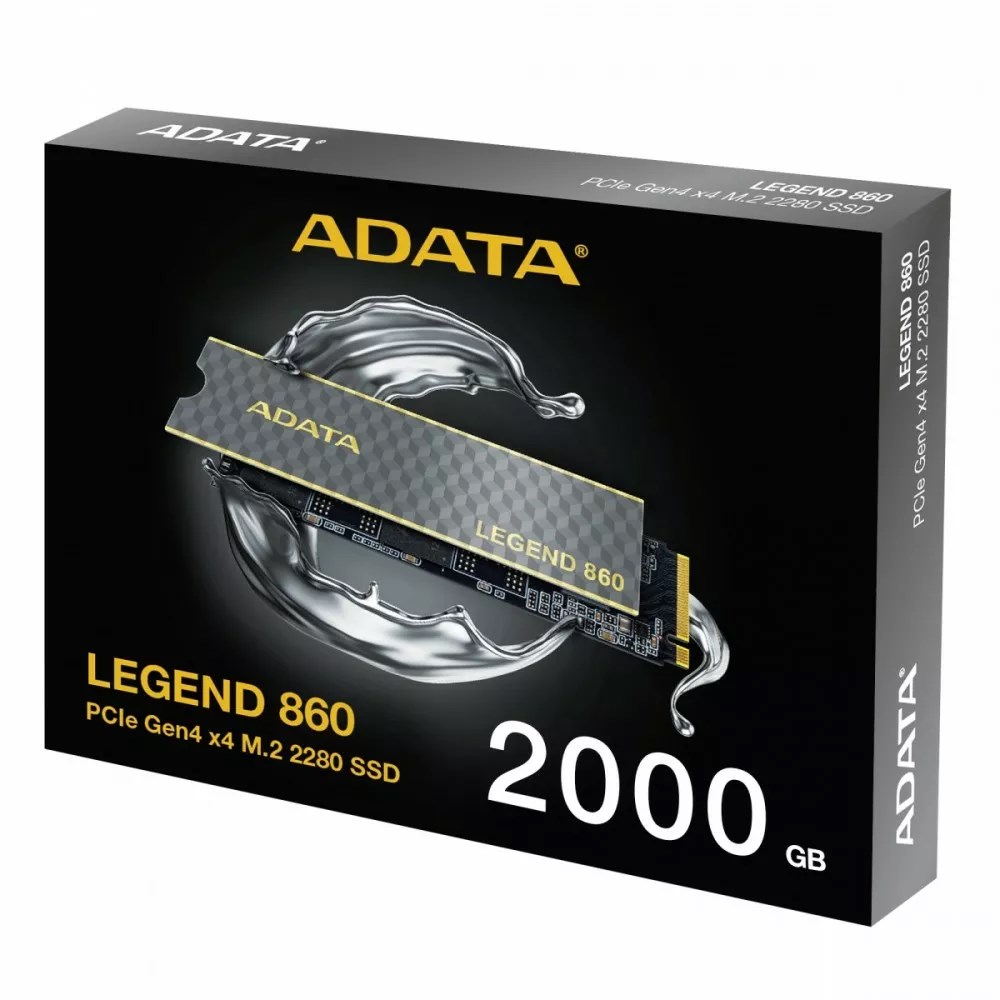 ADATA LEGEND 860 SLEG-860-2000GCS internal solid state drive 2 TB M.2 PCI Express 4.0 NVMe 3D NAND