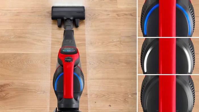 Bosch BCS1041PET stick vacuum/electric broom Battery Dry HEPA Bagless 0.4 L 23.5 W Black, Red 4 Ah