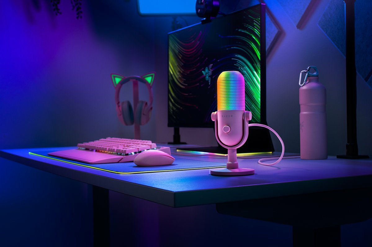 Razer Seiren V3 Chroma Pink PC microphone