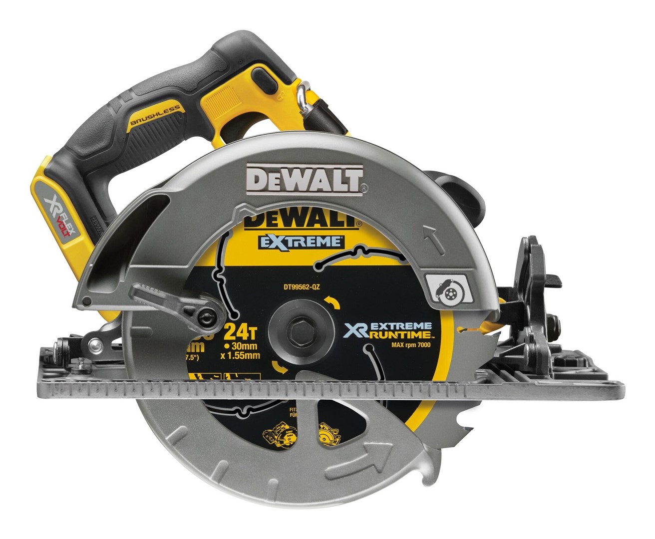 DeWALT DCS579NT-XJ portable circular saw 19 cm Black  Grey  Yellow 5800 RPM