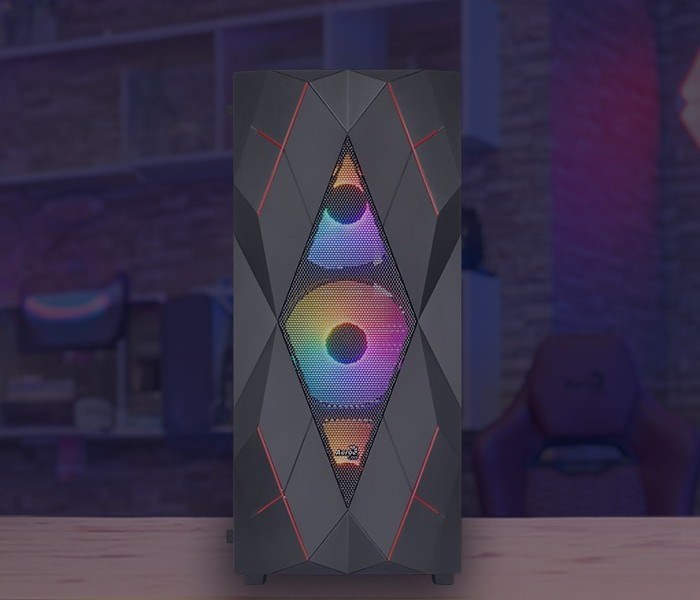 PC Case Aerocool PGS Volcan-G-BK-V1