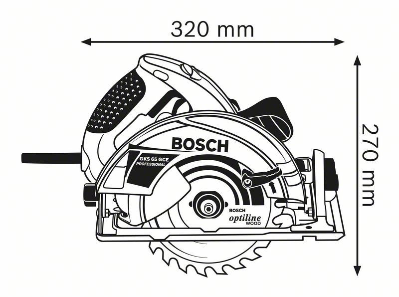 Bosch 0 601 668 901 portable circular saw 19 cm 5000 RPM 1800 W