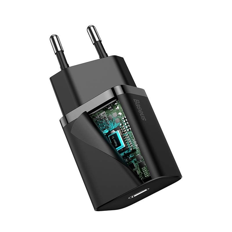 Baseus Super Si Smartphone Black AC Indoor