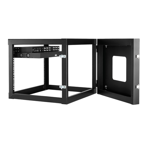 StarTech.com 8U Hinged Open Frame Wall-Mount Server Rack - 22 in. Deep