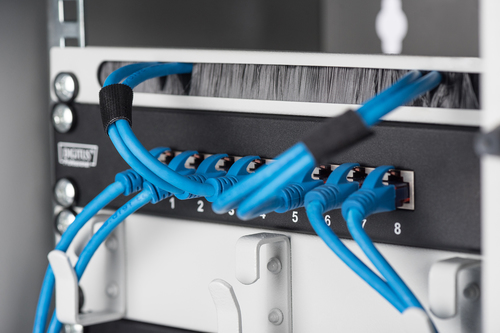 Digitus CAT 6, Class E Patch Panel, shielded, black