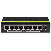 Trendnet TPE-TG82G network switch Unmanaged Gigabit Ethernet (10/100/1000) Power over Ethernet (PoE) Black