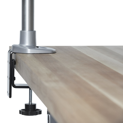 StarTech.com Desk Mount Monitor Arm - VESA or Apple iMac/Thunderbolt or Ultrawide Display up to 14kg - Articulating Height Adjustable Single Desktop Monitor Pole Mount - Clamp/Grommet