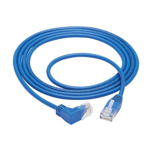 Tripp Lite N204-S05-BL-UP Up-Angle Cat6 Gigabit Molded Slim UTP Ethernet Cable (RJ45 Right-Angle Up M to RJ45 M), Blue, 5 ft. (1.52 m)