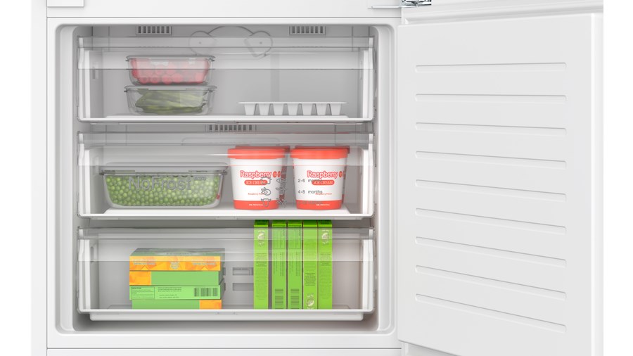 Bosch Serie 4 KBN96VFE0 fridge-freezer Built-in 383 L E White