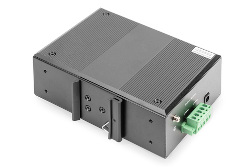 Digitus 7 Port Gigabit Ethernet Netzwerk PoE Switch, Industrial, Unmanaged, 1PD Port