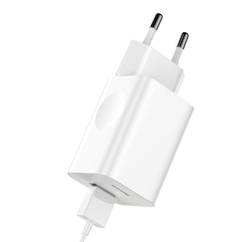 Baseus Quick Charger Mobile phone, Tablet, Universal White USB Fast charging Indoor, Outdoor