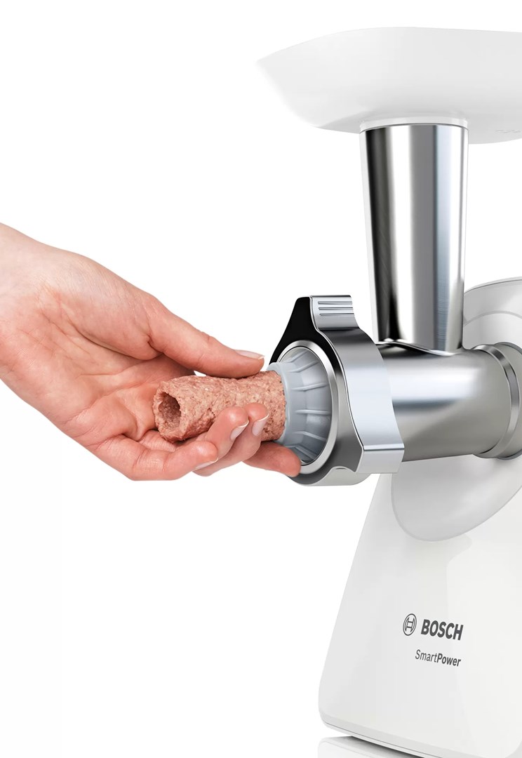 Bosch MFW2520W mincer 1500 W Stainless steel, White