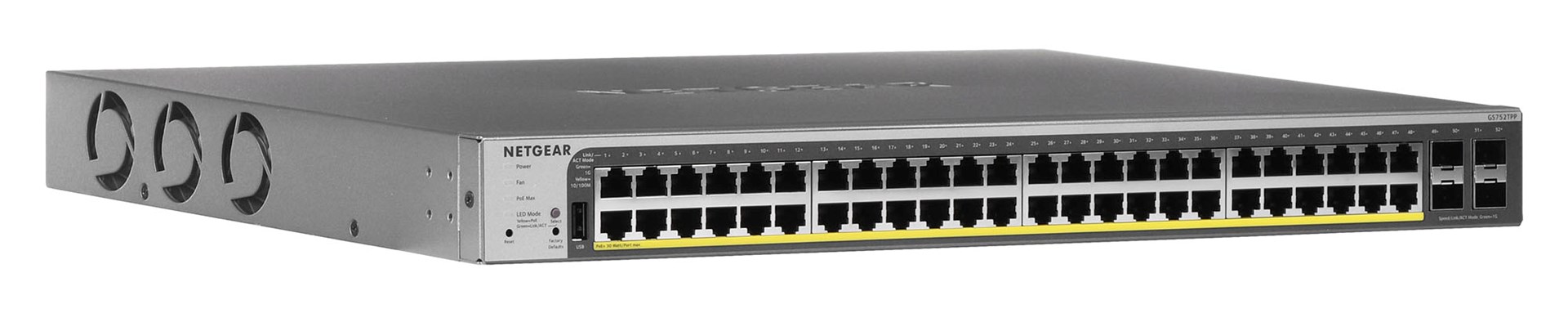 NETGEAR GS752TPP Managed L2/L3/L4 Gigabit Ethernet (10/100/1000) Power over Ethernet (PoE) Grey