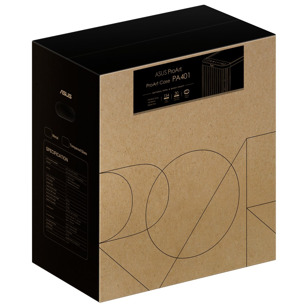 ASUS ProArt PA401 Wood METAL PWM (Black) Tower