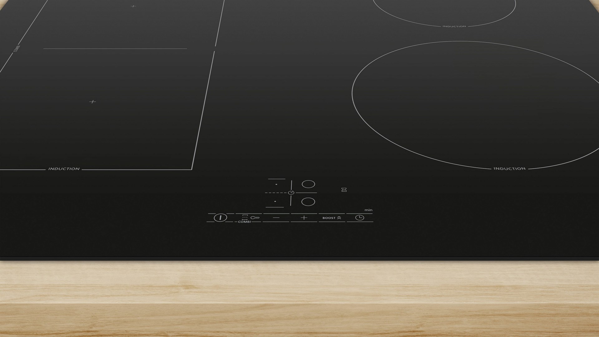 Bosch Serie 4 PVS61RBB5E hob Black Built-in 60 cm Zone induction hob 4 zone(s)