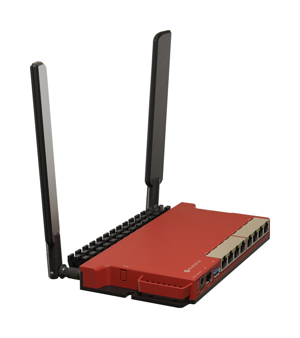 Mikrotik L009UiGS-2HaxD-IN wireless router Gigabit Ethernet Single-band (2.4 GHz) Red