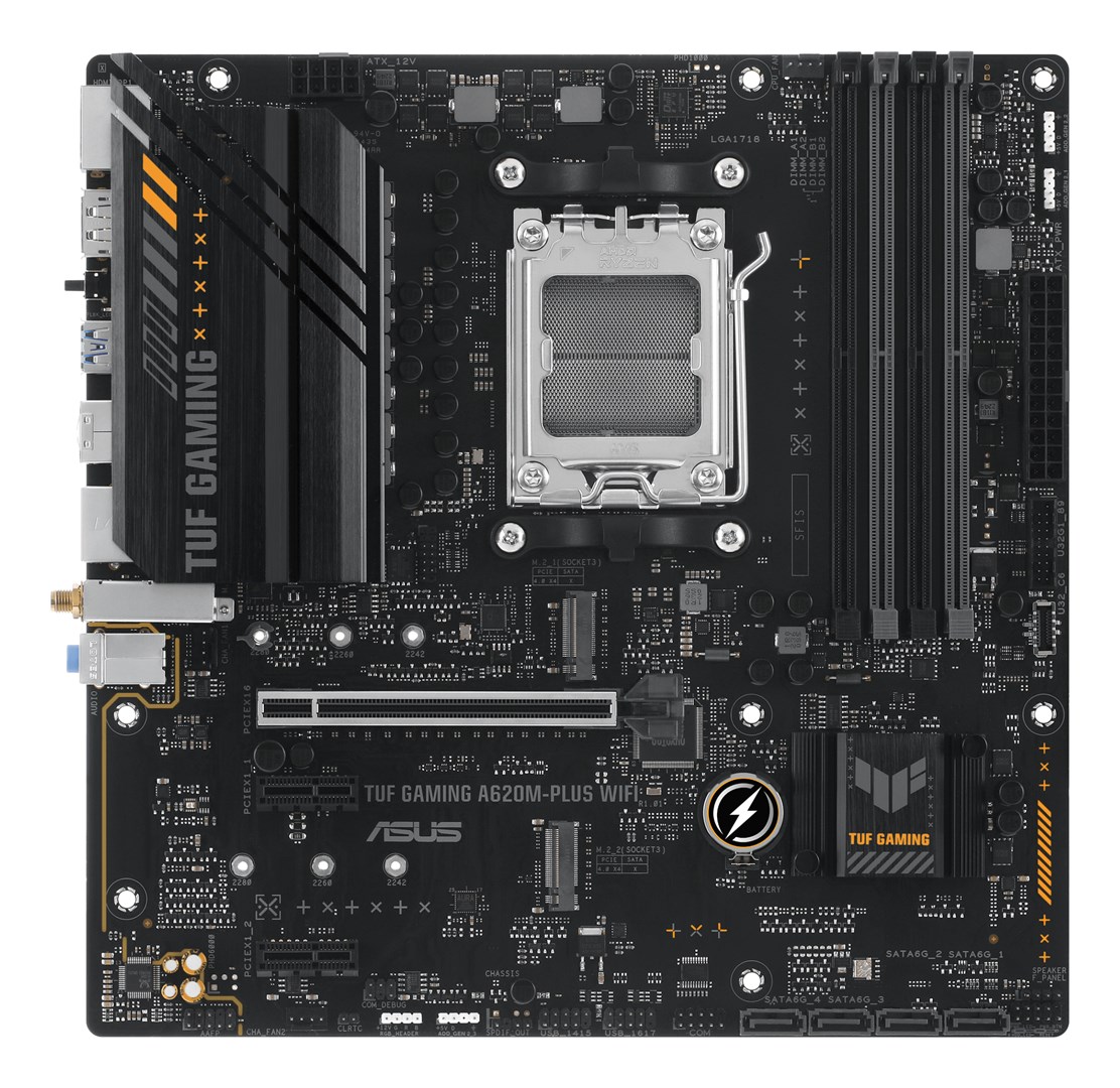 ASUS TUF GAMING A620M-PLUS WIFI AMD A620 Socket AM5 micro ATX