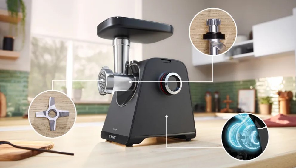 Bosch Serie 4 MFWS440B mincer 1900 W Black, Silver