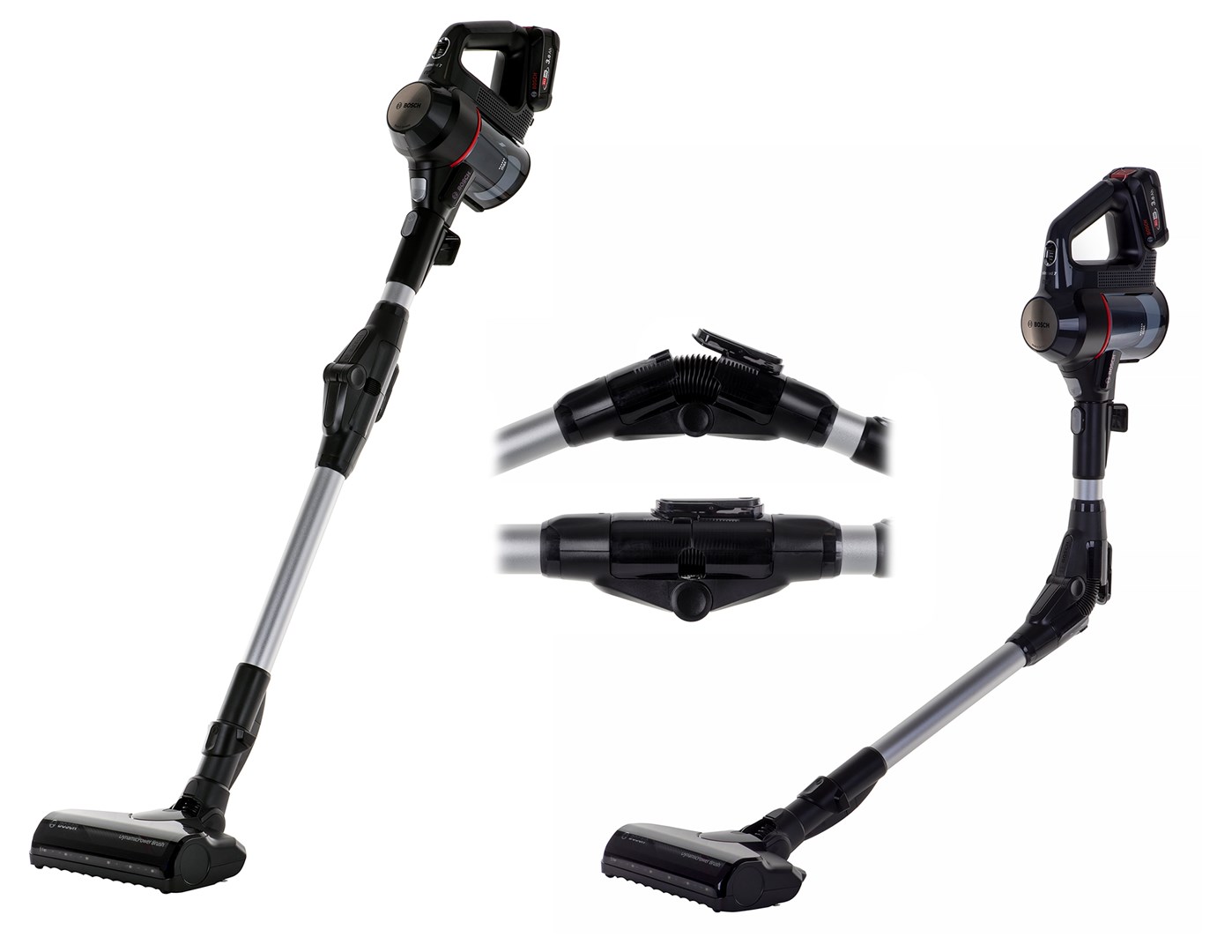 Bosch BBS712A stick vacuum/electric broom 2-in-1 stick vacuum Battery Dry Hygiene Filter Bagless 0.3 L Graphite