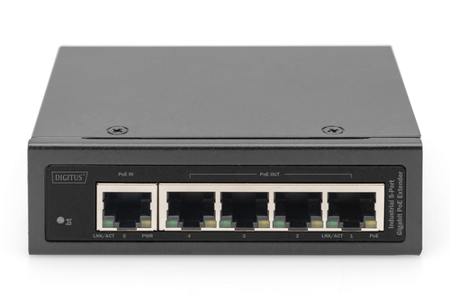 Digitus Industrial 5-Port Gigabit PoE Extender