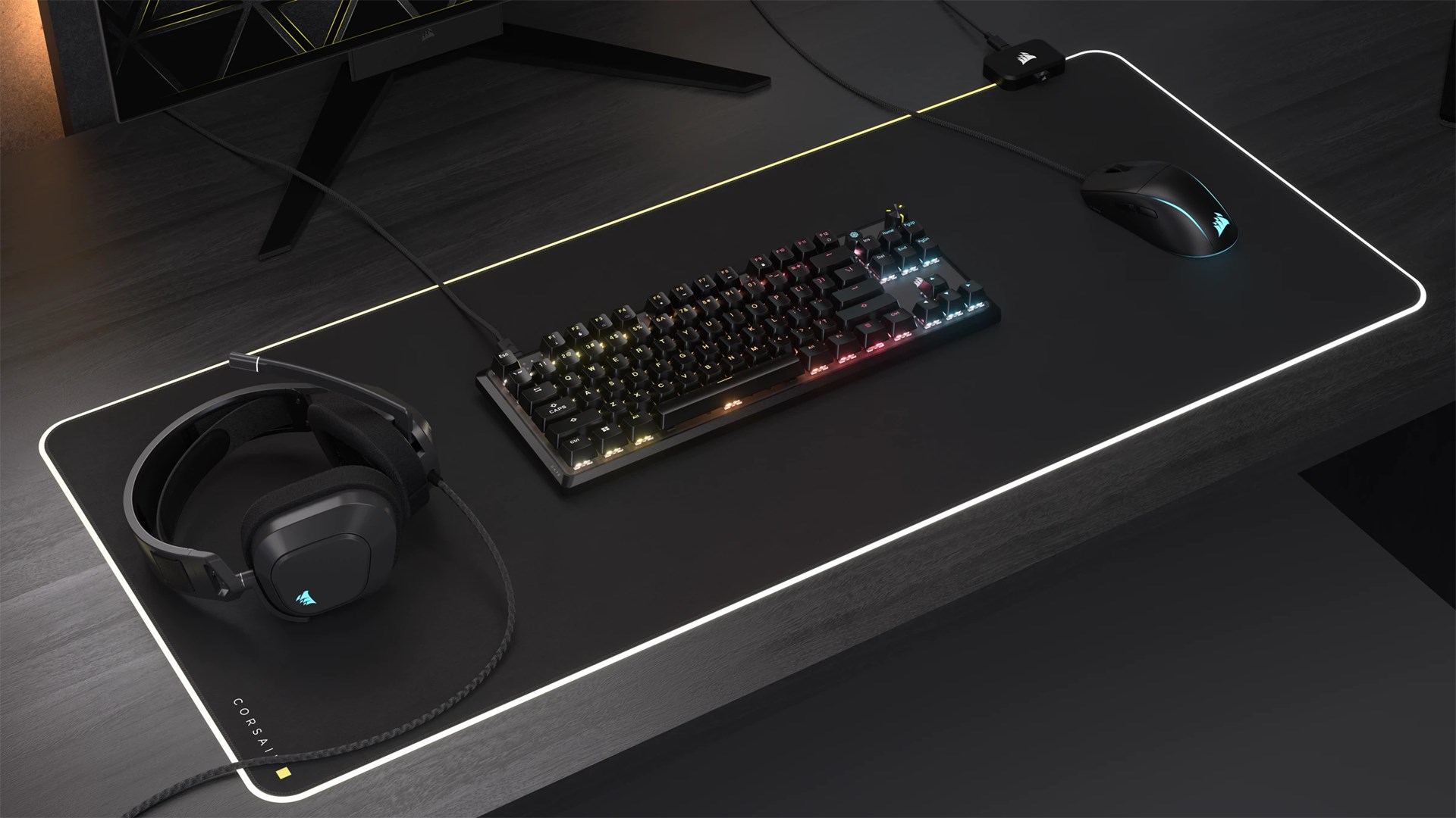 Keyboard CORSAIR Tas K70 Core TKL USB RGB LED Black
