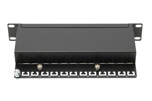 Digitus CAT 5e, Class D Patch Panel, shielded, black