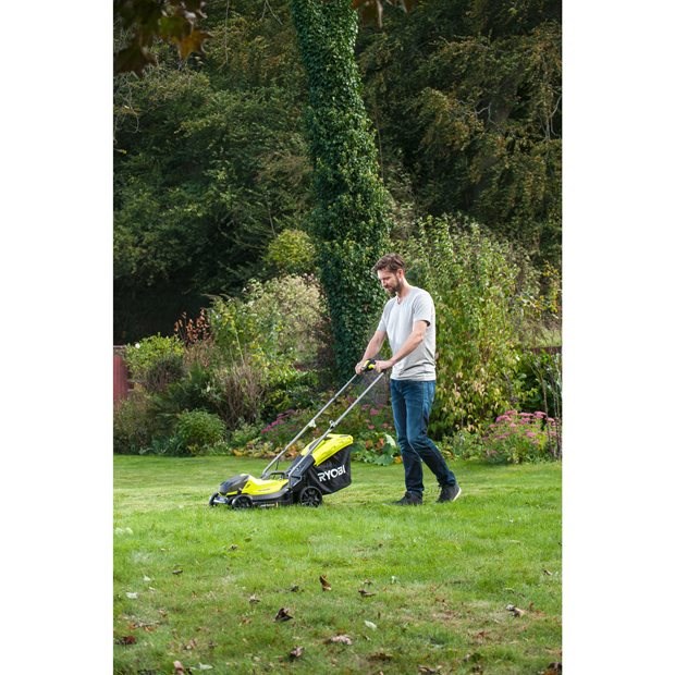 Ryobi OLM1833B lawn mower Push lawn mower Battery Black  Green