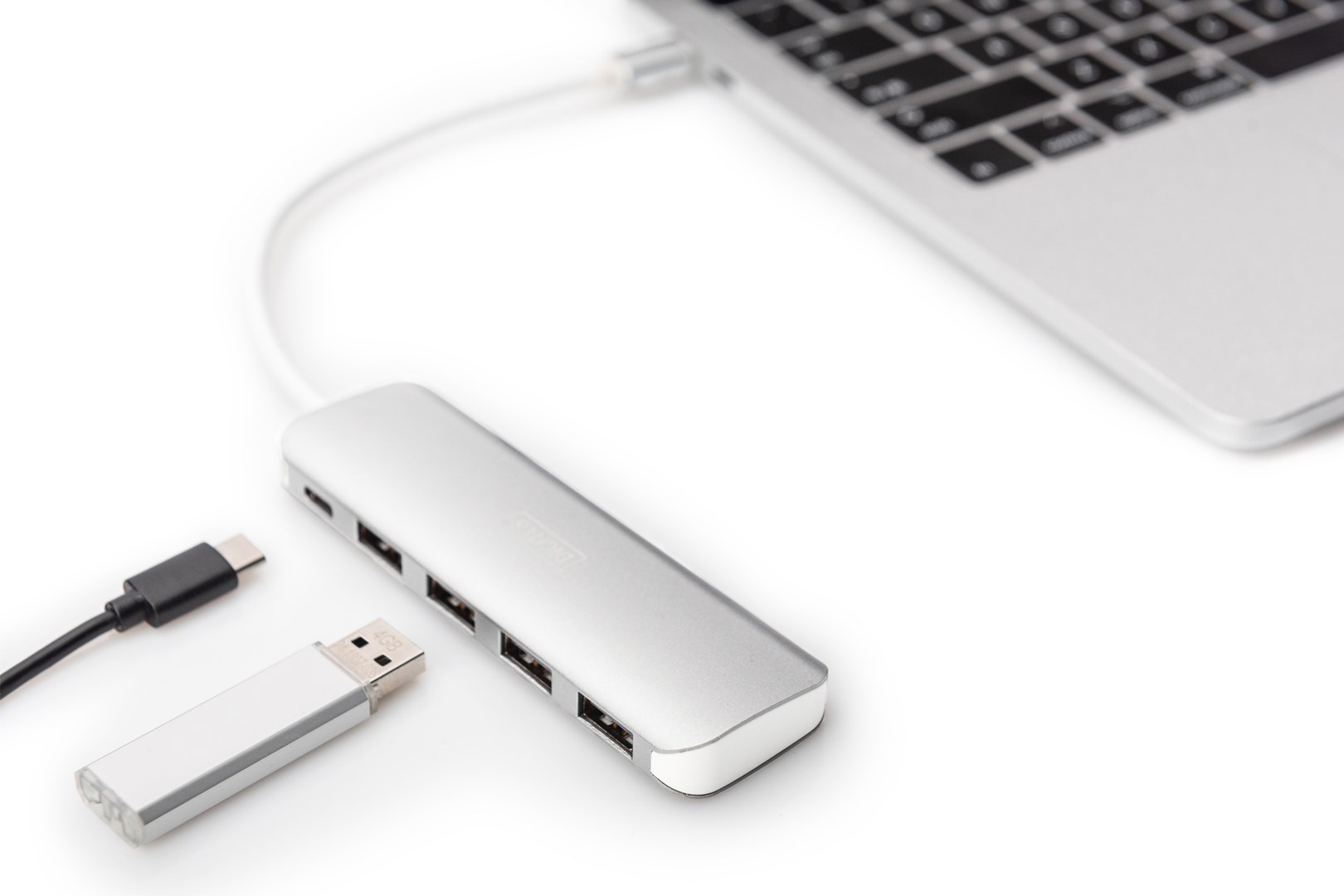Digitus USB Type-C™ 4 port hub (USB 3.0) + PD