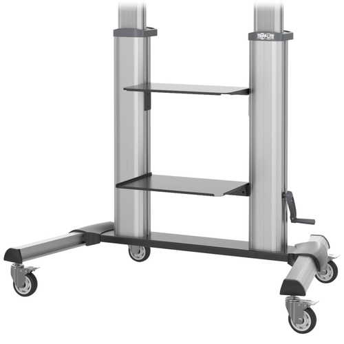 Tripp Lite DMCS60100XXCK Safe-IT Heavy-Duty Rolling TV Cart with Height-Adjusting Crank Handle for 60 to 100-inch Displays