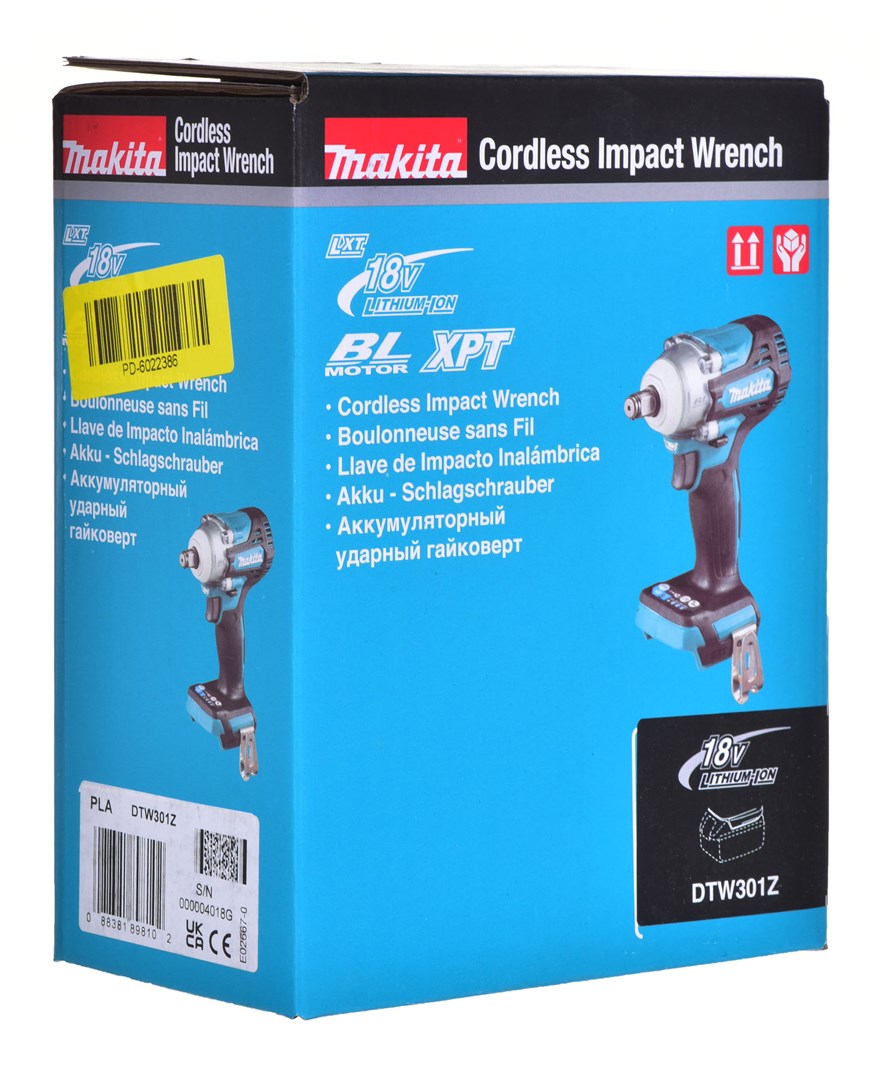 MAKITA DTW301Z power screwdriver/impact driver 1/2  18V Black  Blue