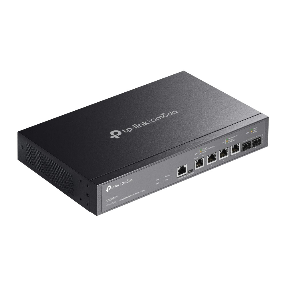 TP-Link JetStream 6-Port 10GE L2+ Managed Switch with 4-Port PoE++