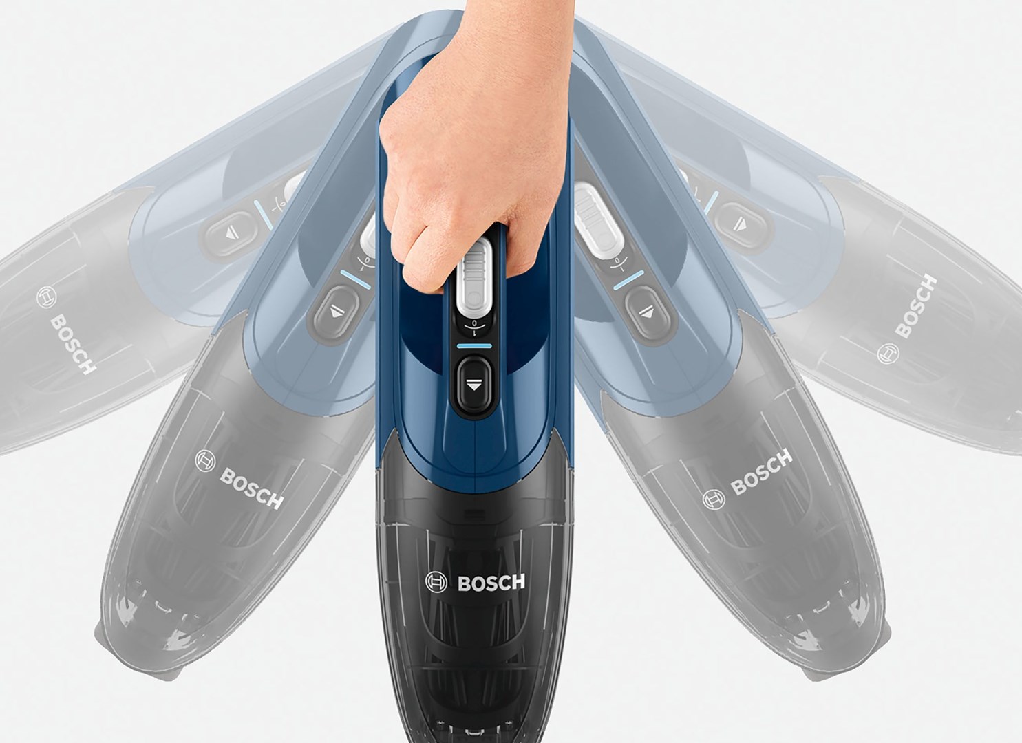 Bosch Serie 2 BBHF216 stick vacuum/electric broom 2-in-1 stick vacuum Battery Dry Bagless Blue