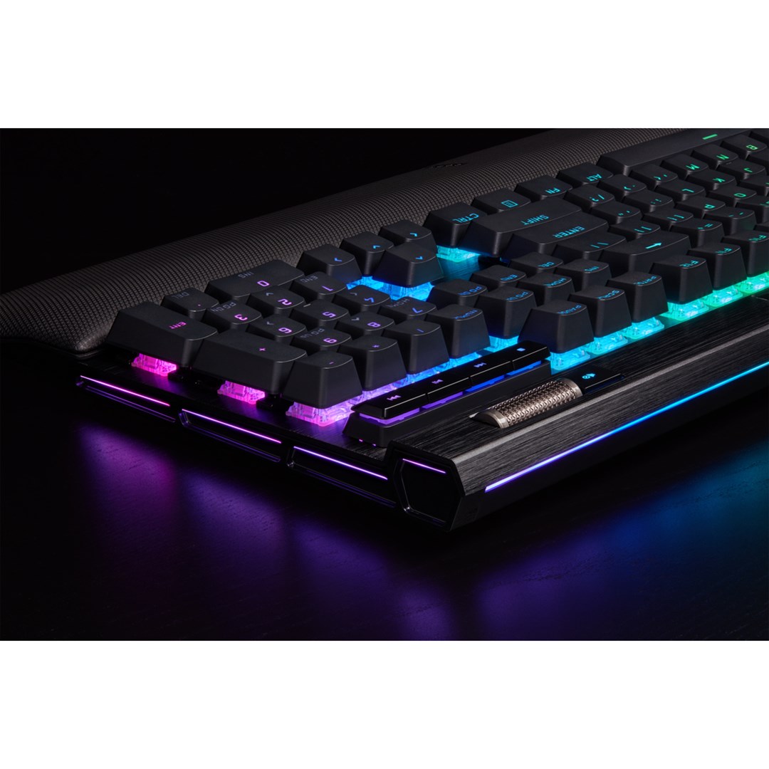 Corsair K100 RGB Optical-Mechanical Gaming keyboard USB QWERTZ German Black
