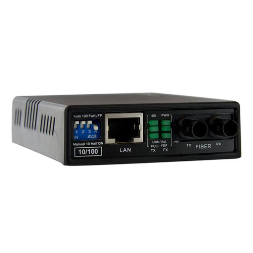 StarTech.com 10/100 Multi Mode Fiber Copper Fast Ethernet Media Converter ST 2 km