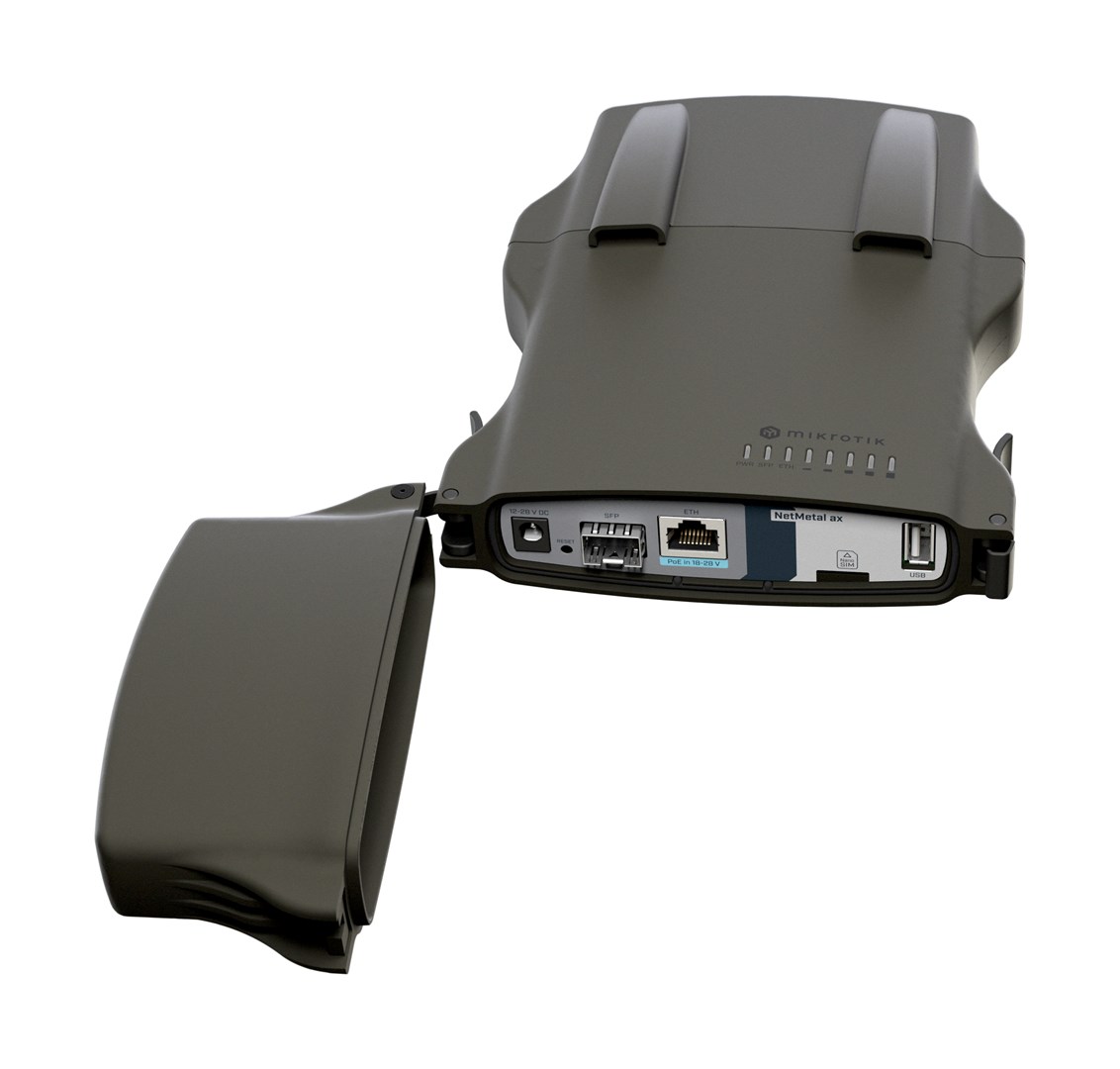 Mikrotik NetMetal ax Black Power over Ethernet (PoE)