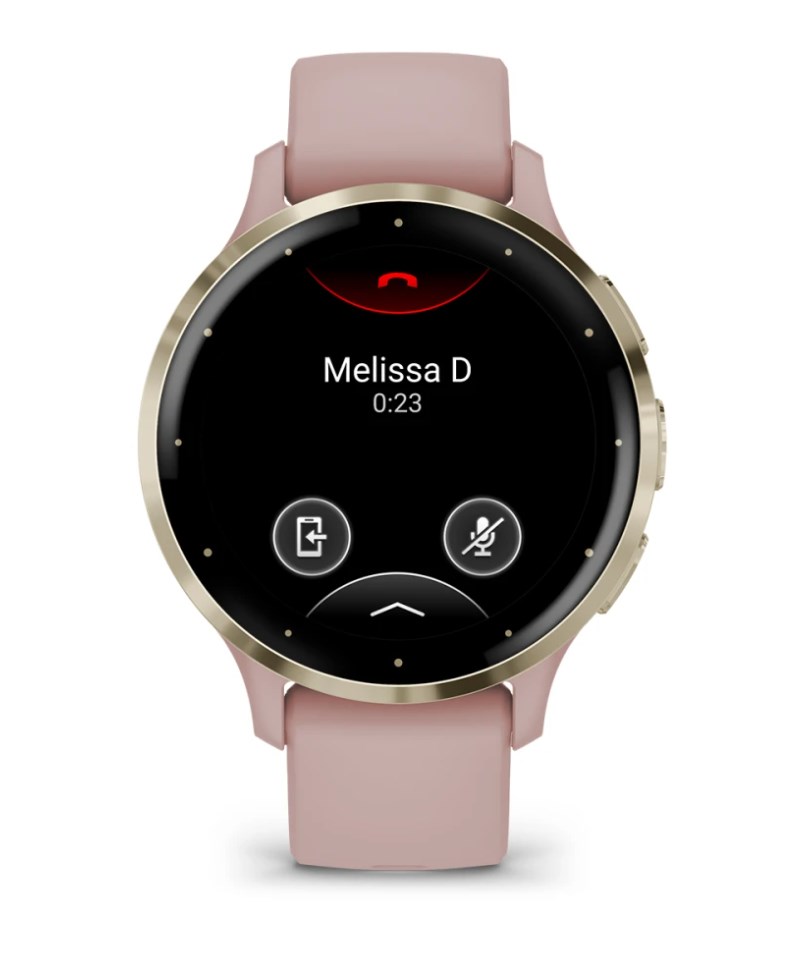 Garmin Venu 3S 3.05 cm (1.2") AMOLED 41 mm Digital 390 x 390 pixels Touchscreen Gold, Rose Wi-Fi GPS (satellite)